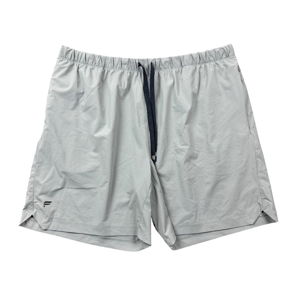 Fabletics Mens Gray Active Training Shorts Elastic Waist Drawstring Size XL